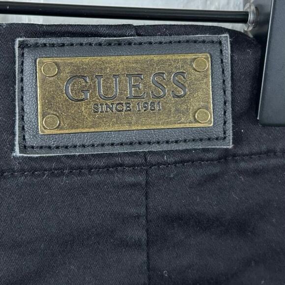 Guess Black Cargo Micro Shorts Y2K Summer Size 29 - Picture 6 of 6